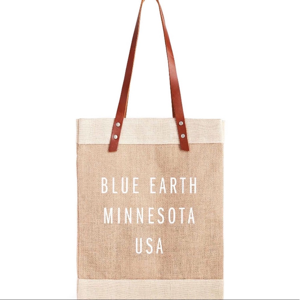 Apolis market bag “blue earth Minnesota”